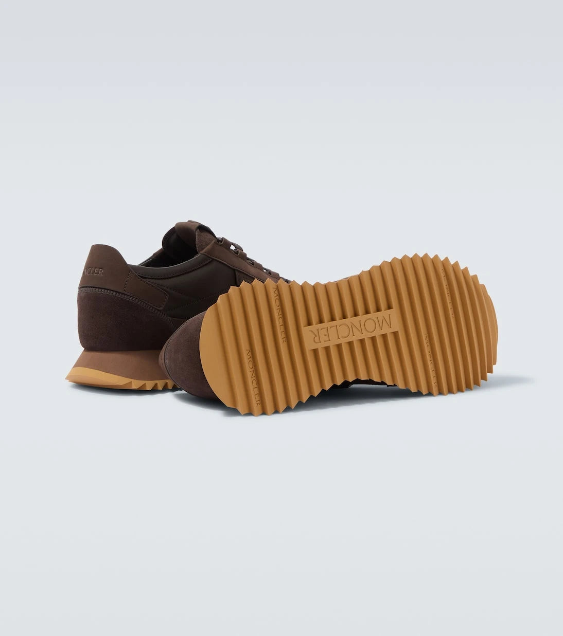 Moncler - Pacey2 suede-trimmed sneakers