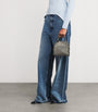 Stella McCartney Grey Tiny Metallic Falabella Tote Bag