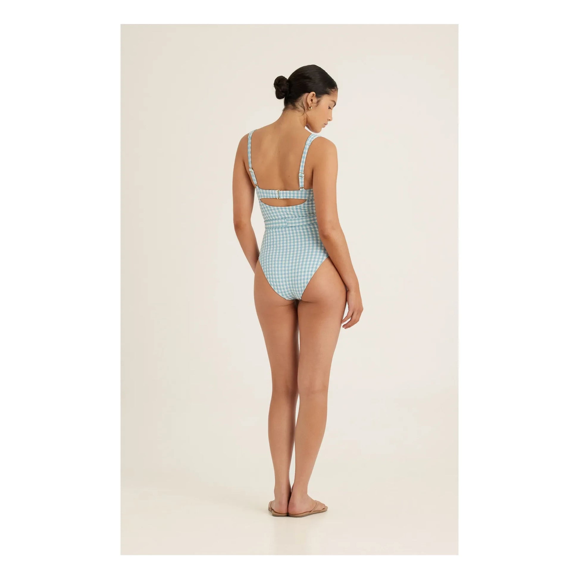 Peony - Vichy Forever One-Piece Swimsuit | Blue
