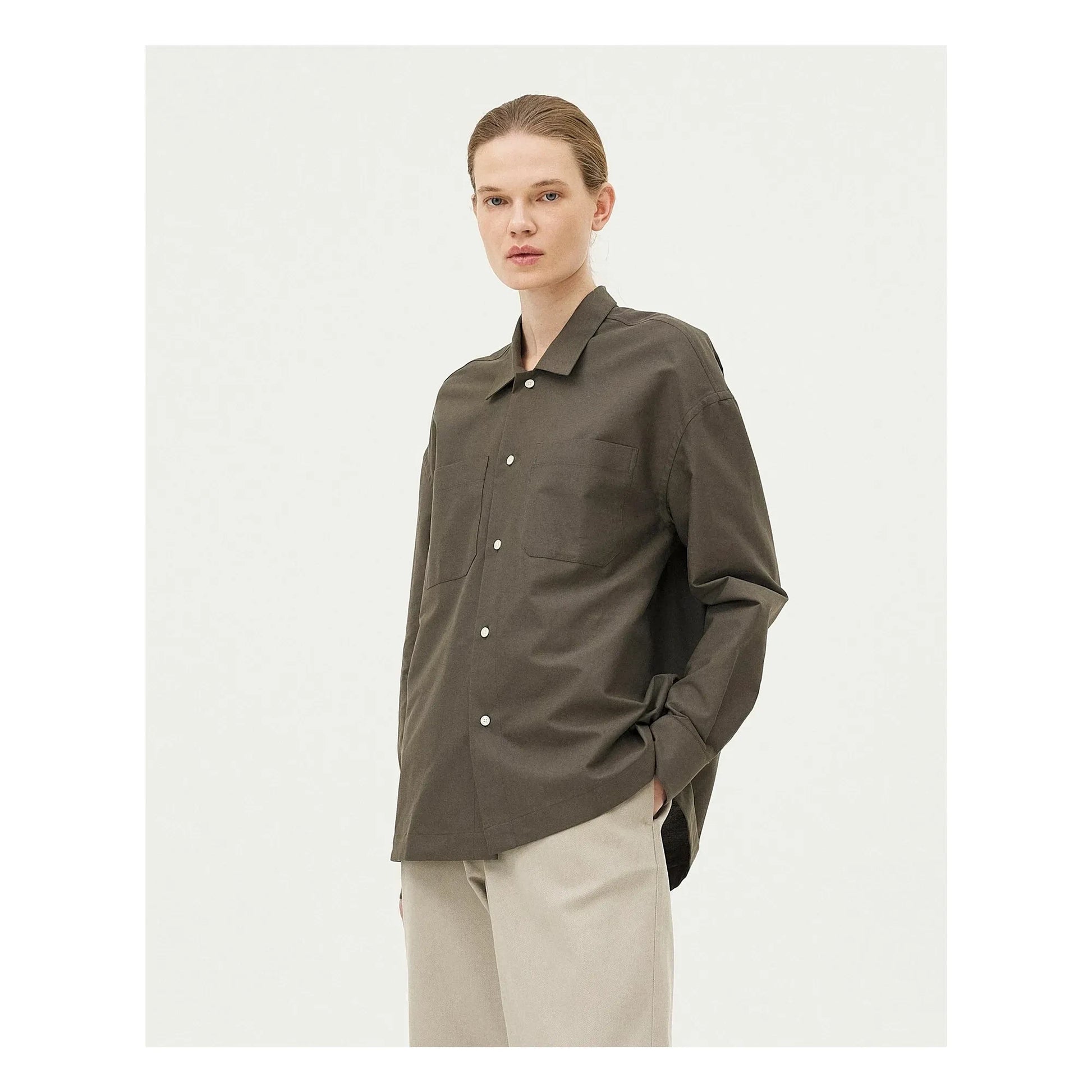 Noyoco - Bora organic cotton shirt | Khaki