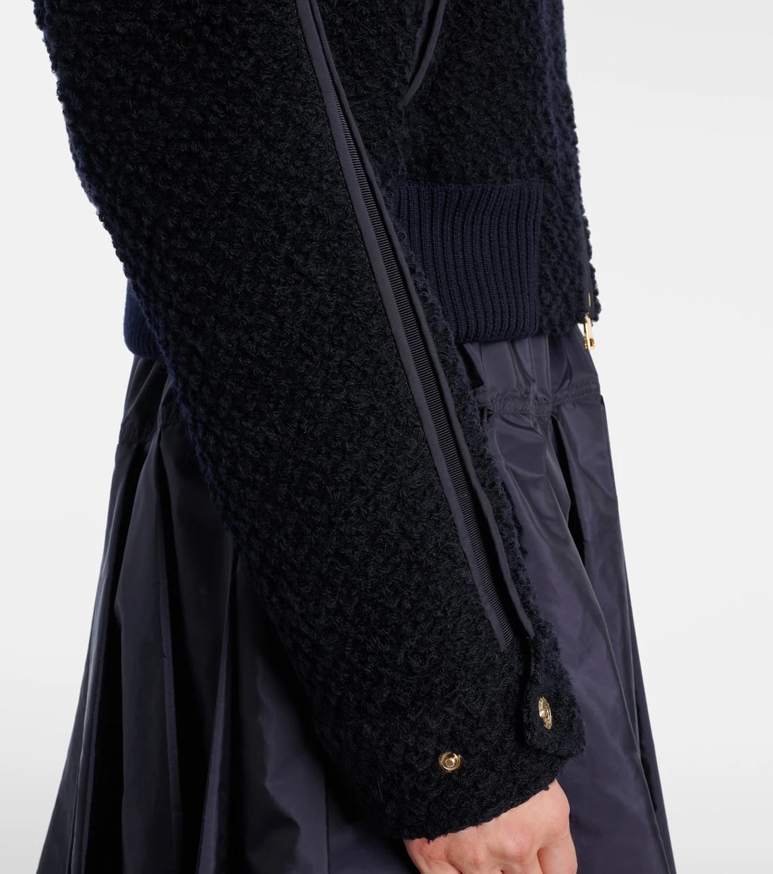 Moncler - Hooded virgin wool down jacket