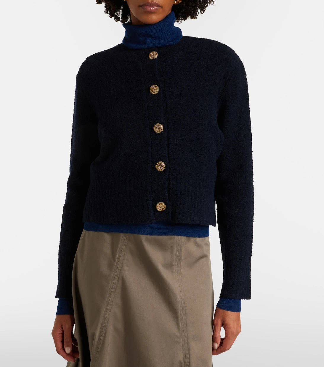 Altuzarra - Harris cropped wool-blend cardigan