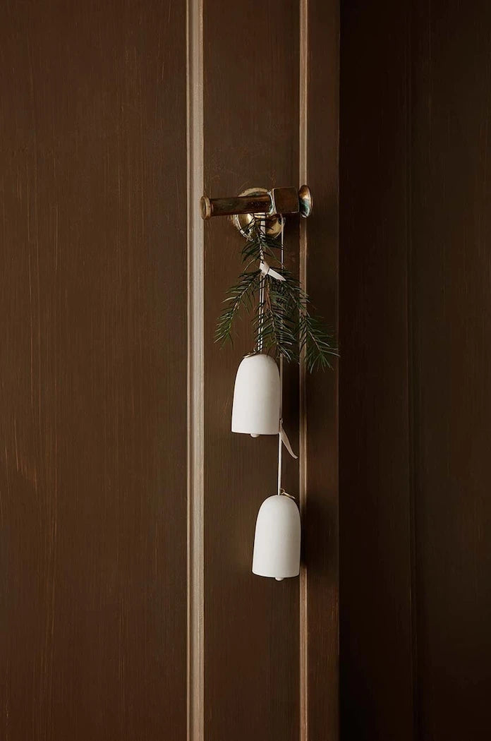 Коледна украса ferm LIVING Bell Ceramic Ornaments (2 броя)