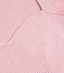 Pink Short-Sleeve Ribbed Top