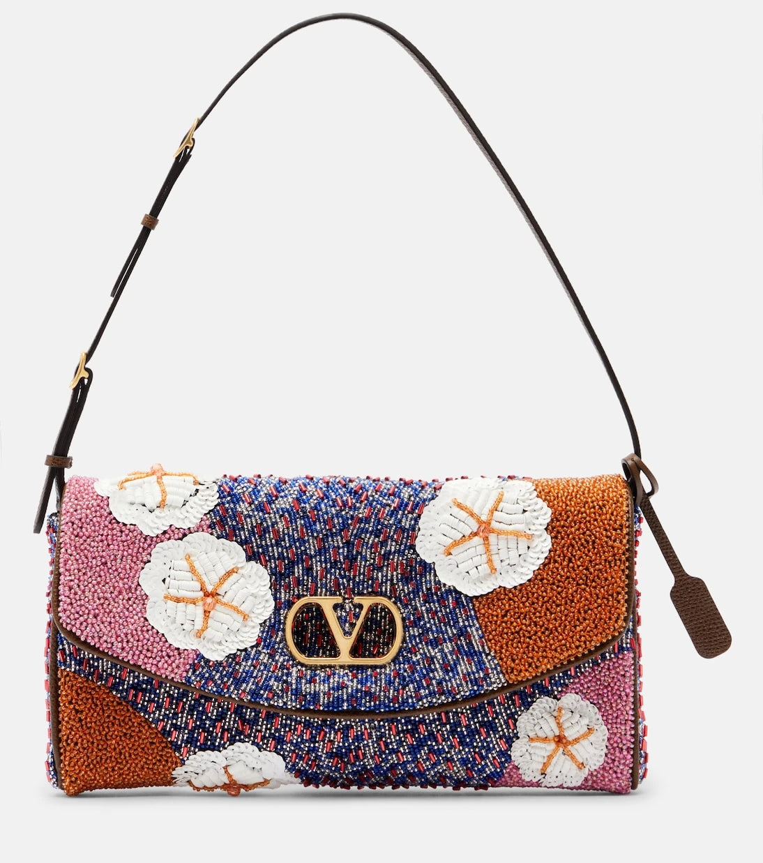 Valentino Garavani - DeVain Small floral embellished shoulder bag