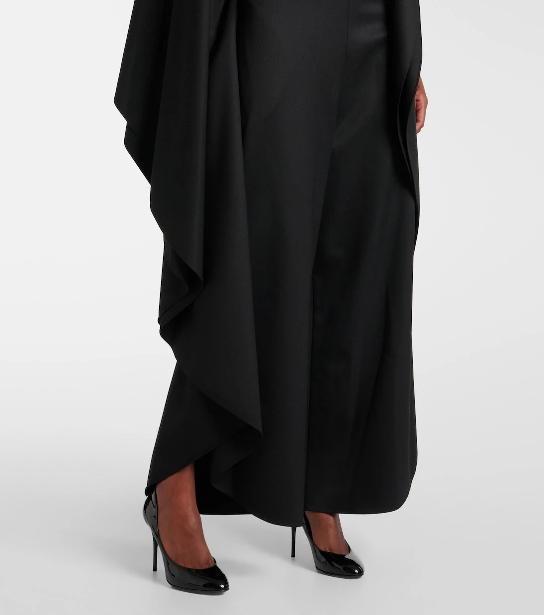 Alaïa - Open-back wool grain de poudre jumpsuit