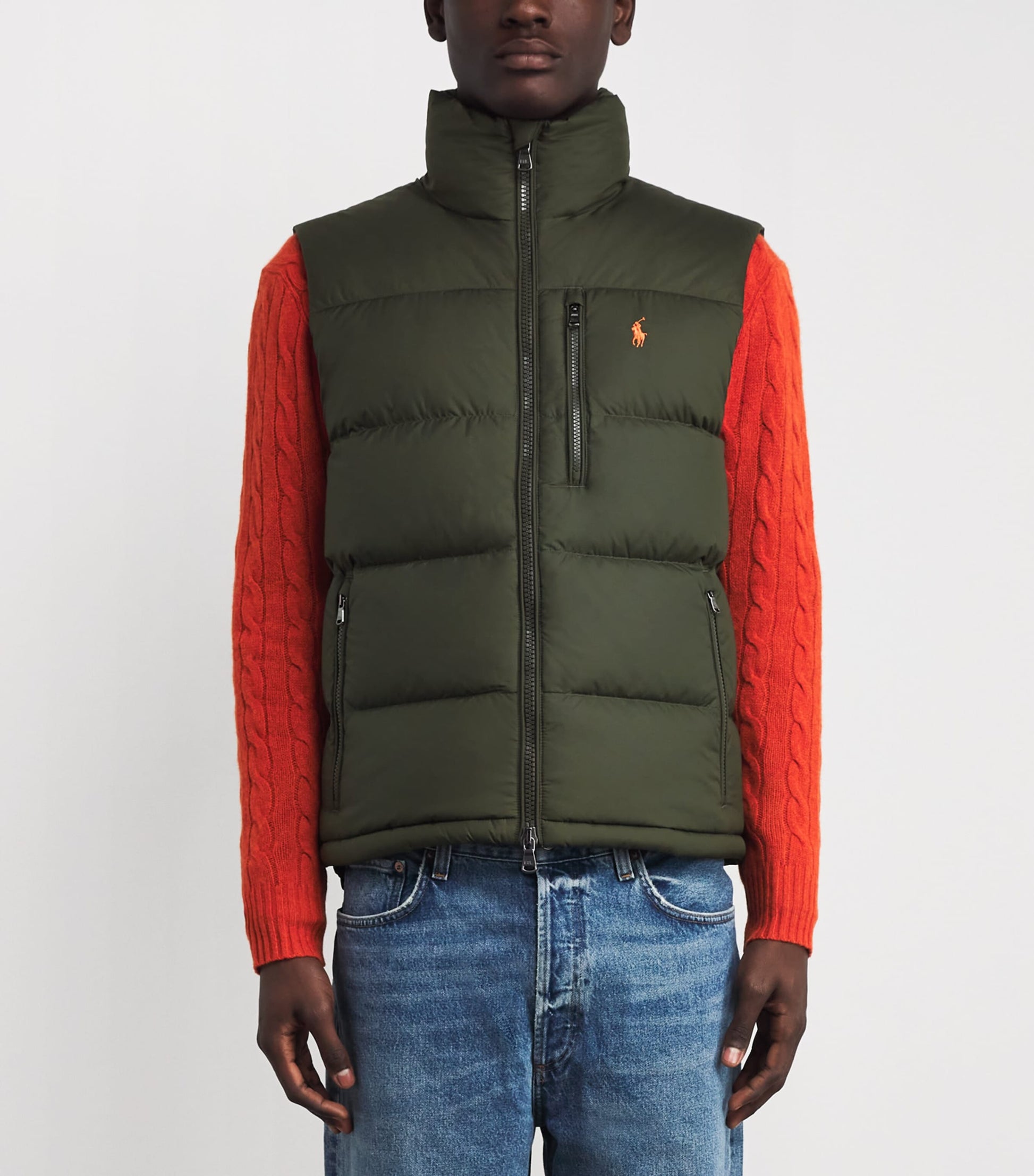 Polo Ralph Lauren Green Down Gorham Gilet
