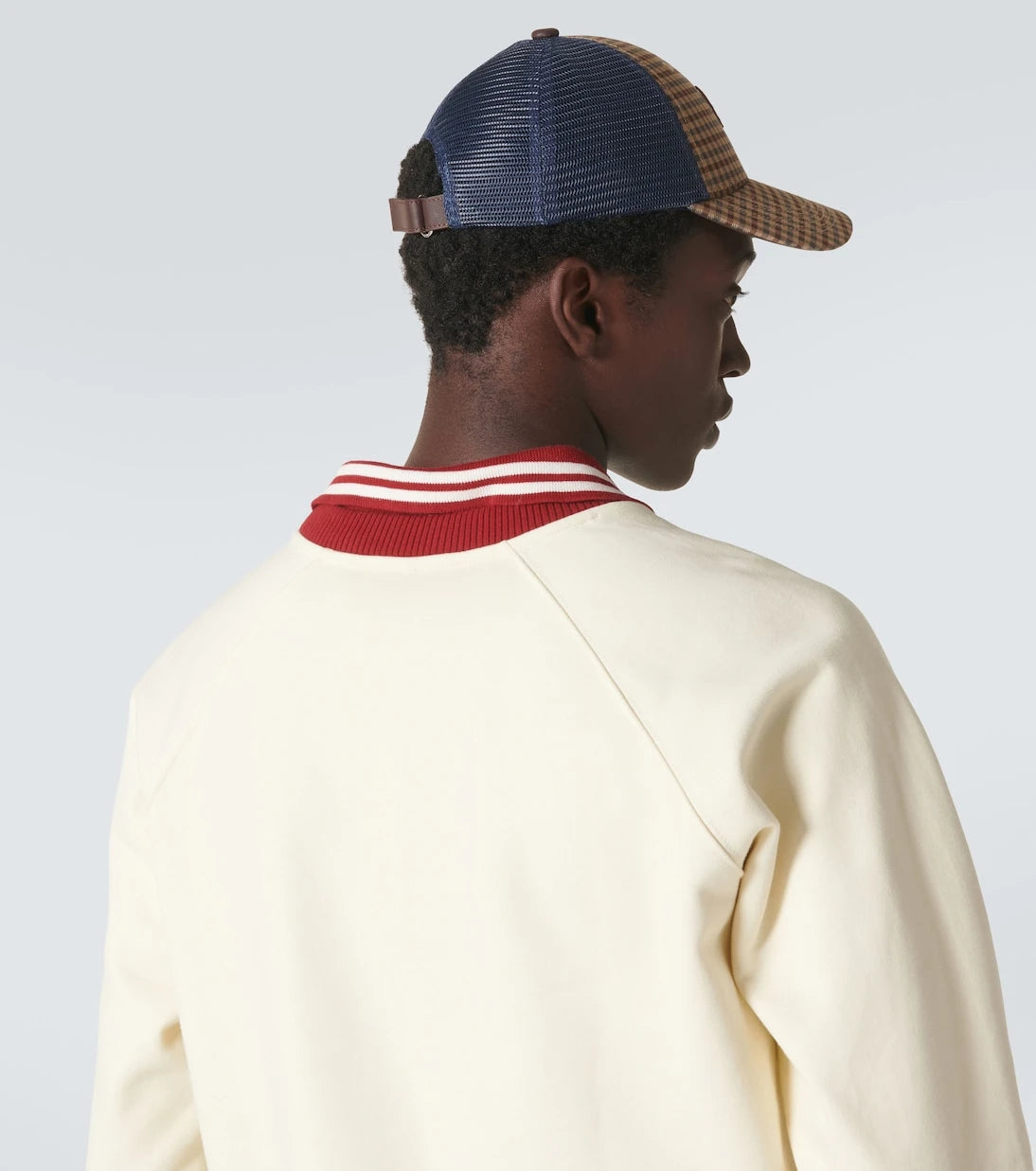 Wales Bonner - Original monogram checked baseball cap