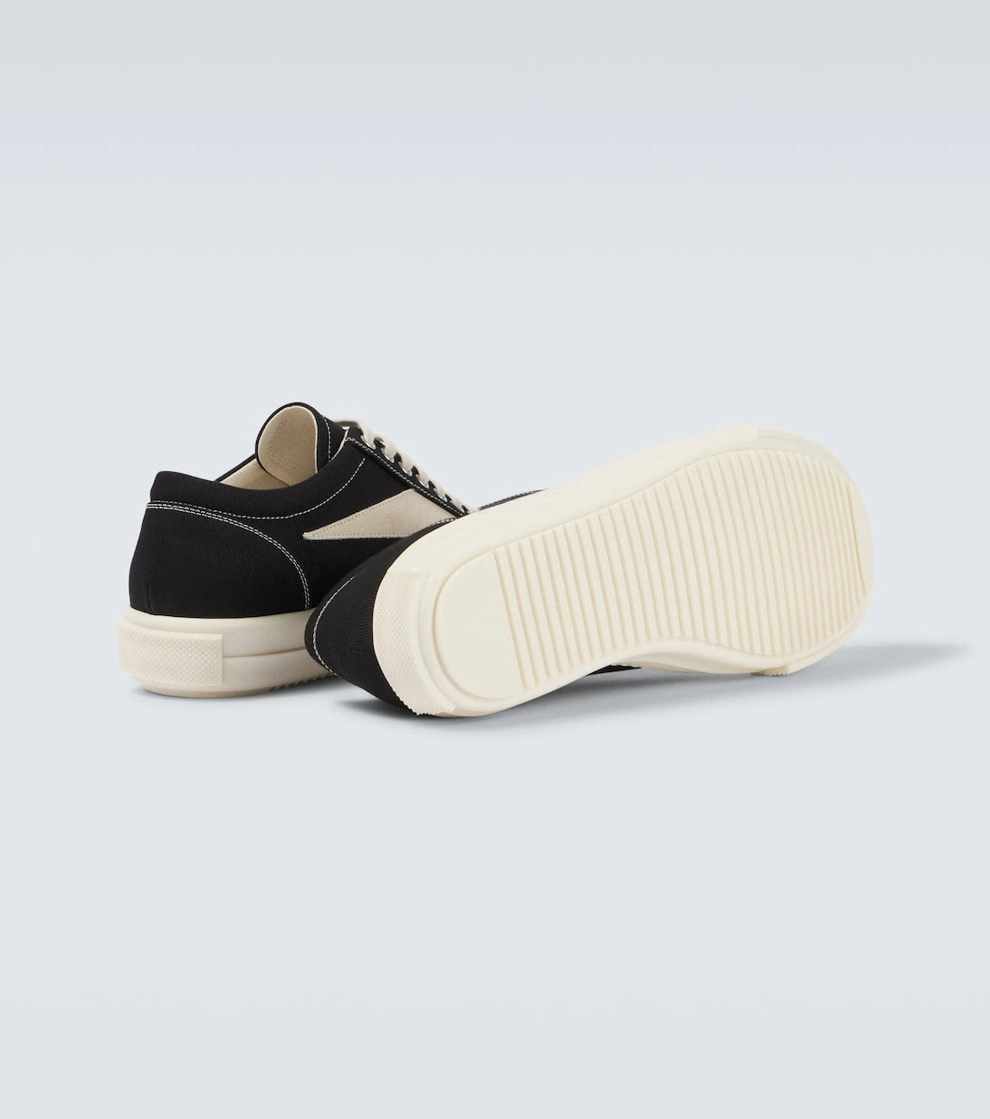 Rick Owens - Vintage suede-trimmed canvas sneakers
