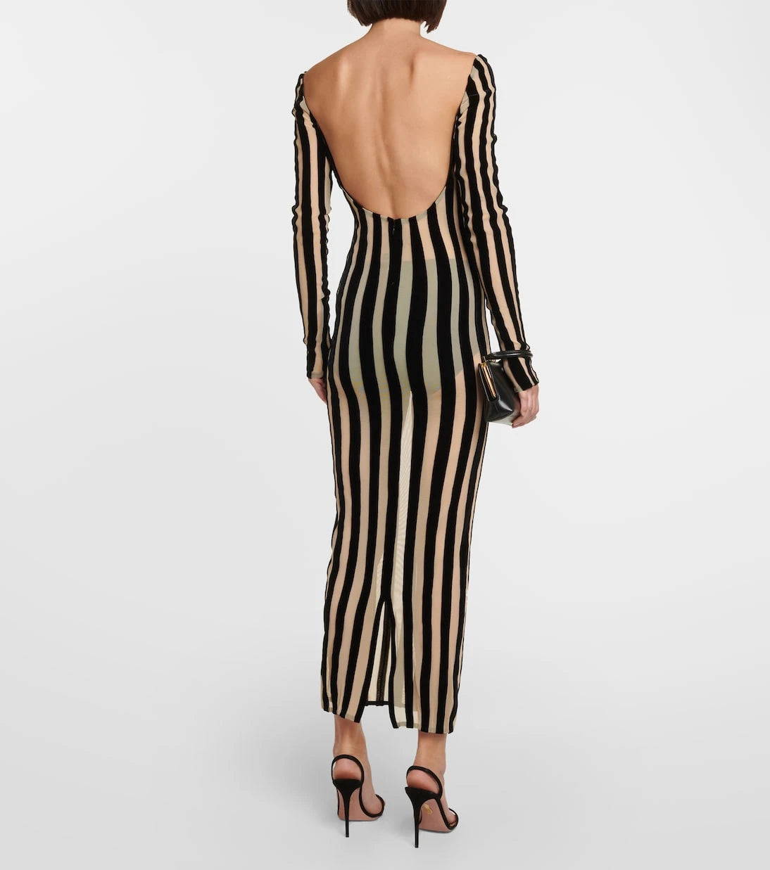 LaQuan Smith - Striped gown