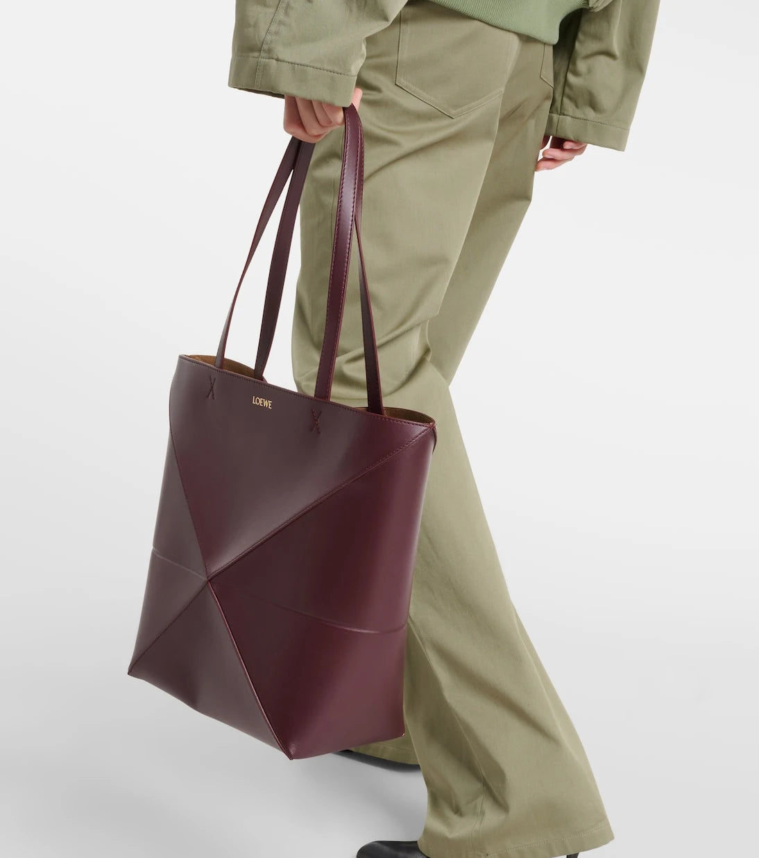 Loewe - Puzzle Fold Medium leather tote bag
