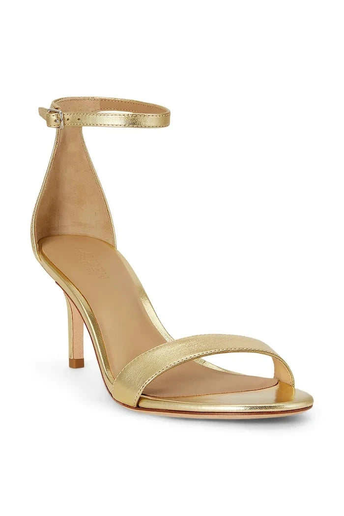 Lauren Ralph Lauren сандали от кожа Allie Mid