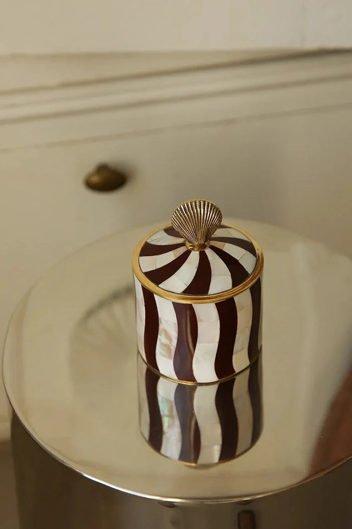 Кутия с капак Doing Goods Abby Shell Circus 14 x 9 x 9 cm