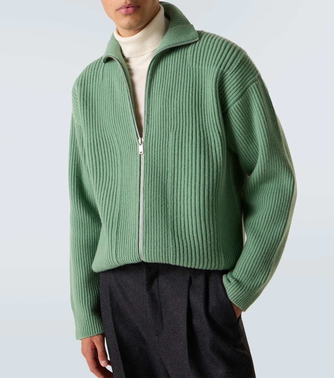 Jil Sander - Wool zip-up cardigan