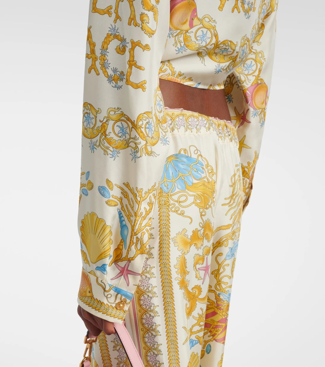 Versace - Underwater Barocco crop top