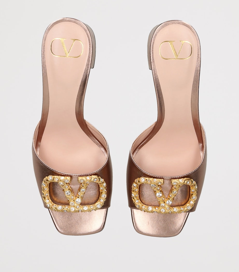 Leather VLogo Mules 60