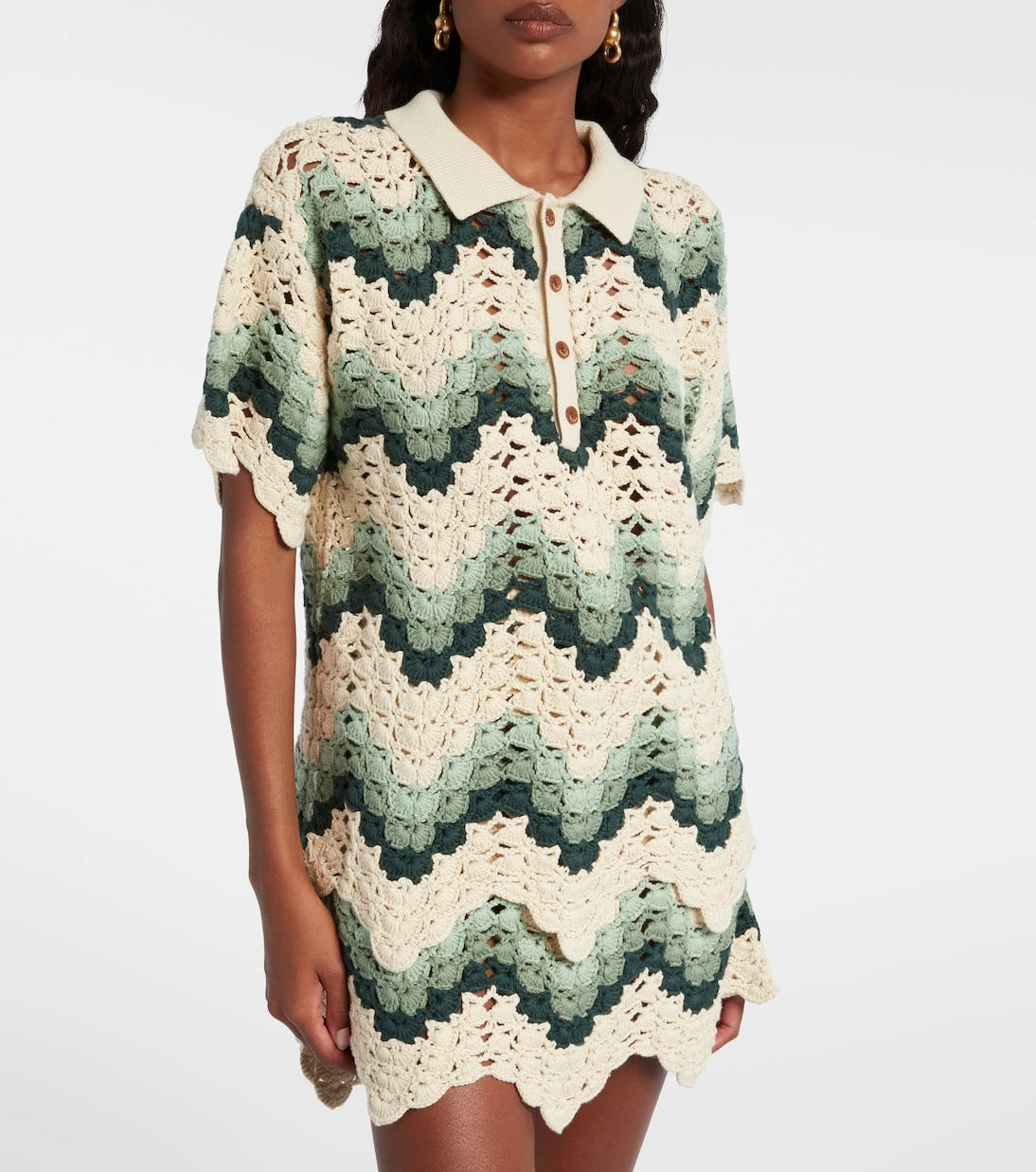 The Upside - Tidal Sagra cotton crochet top