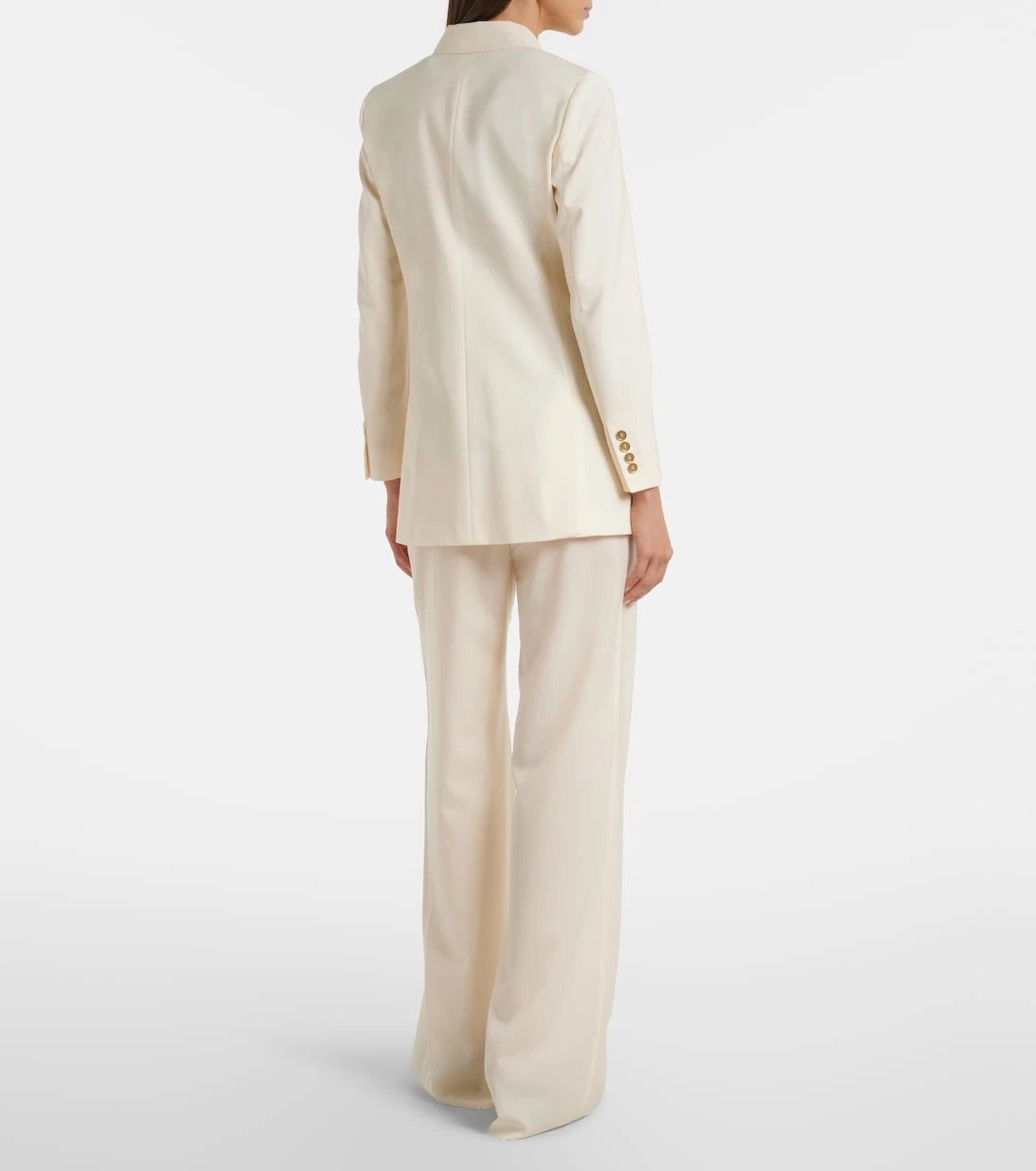 Max Mara - Belted virgin wool wide-leg pants
