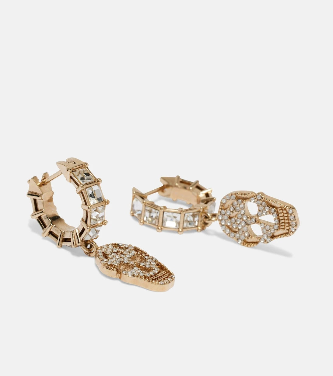 McQueen - Crystal-embellished drop earrings