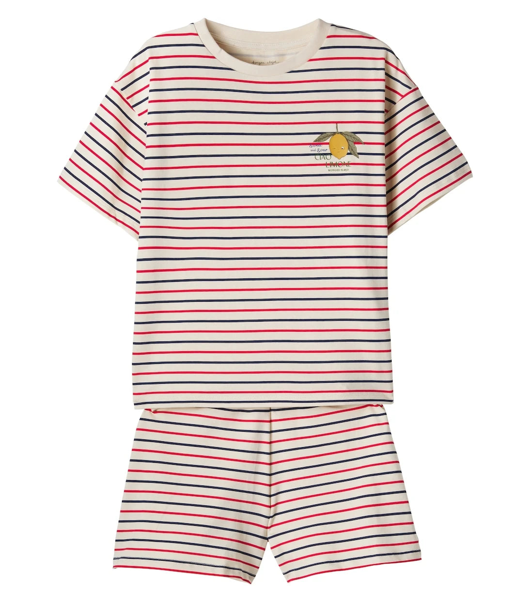 Konges Sløjd - Basic striped cotton-blend T-shirt and shorts set