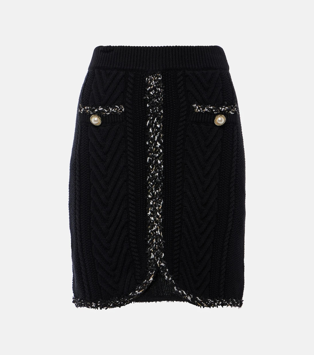 Rebecca Vallance - Jemma knitted cotton miniskirt