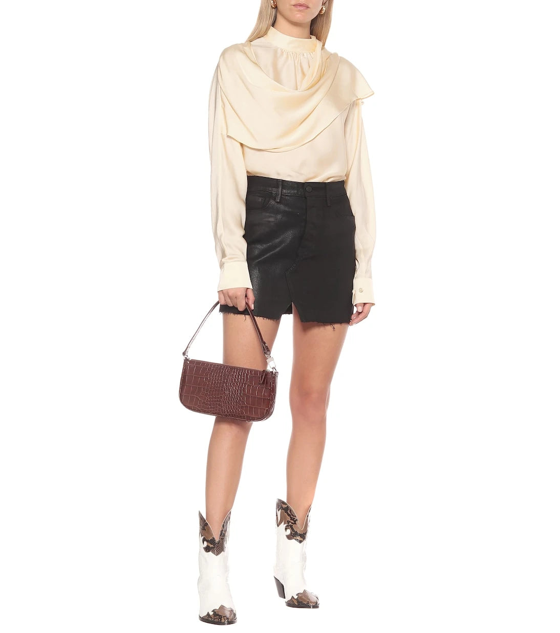By Far - Rachel leather shoulder bag