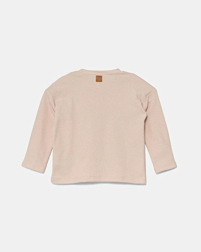 Бебешка памучна блуза с дълъг ръкав United Colors of Benetton