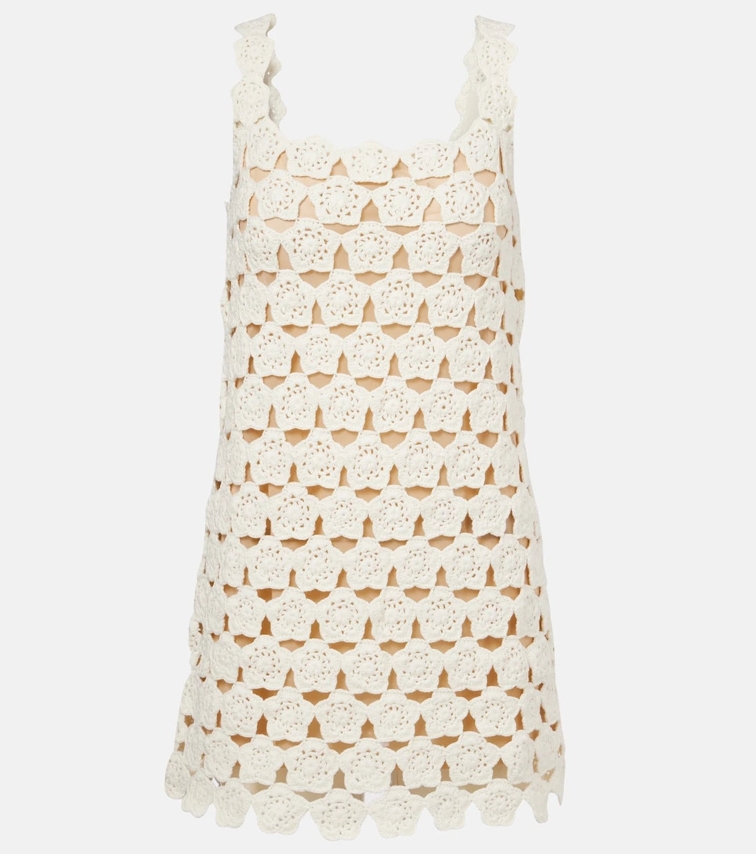 Staud - Hoya floral crochet cotton minidress