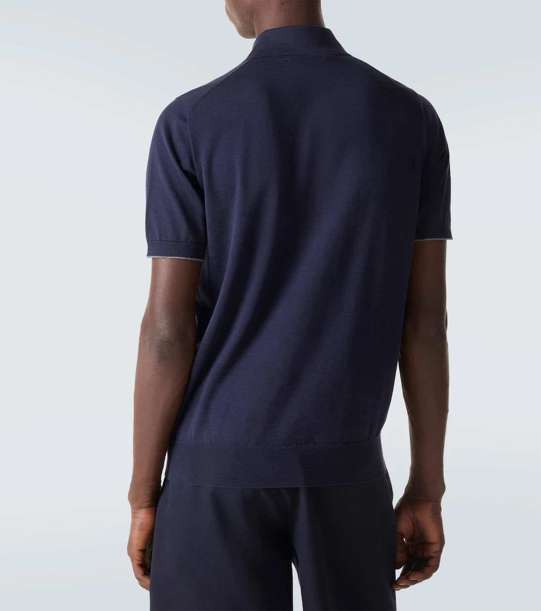 Brunello Cucinelli - Embroidered cotton piqué polo shirt