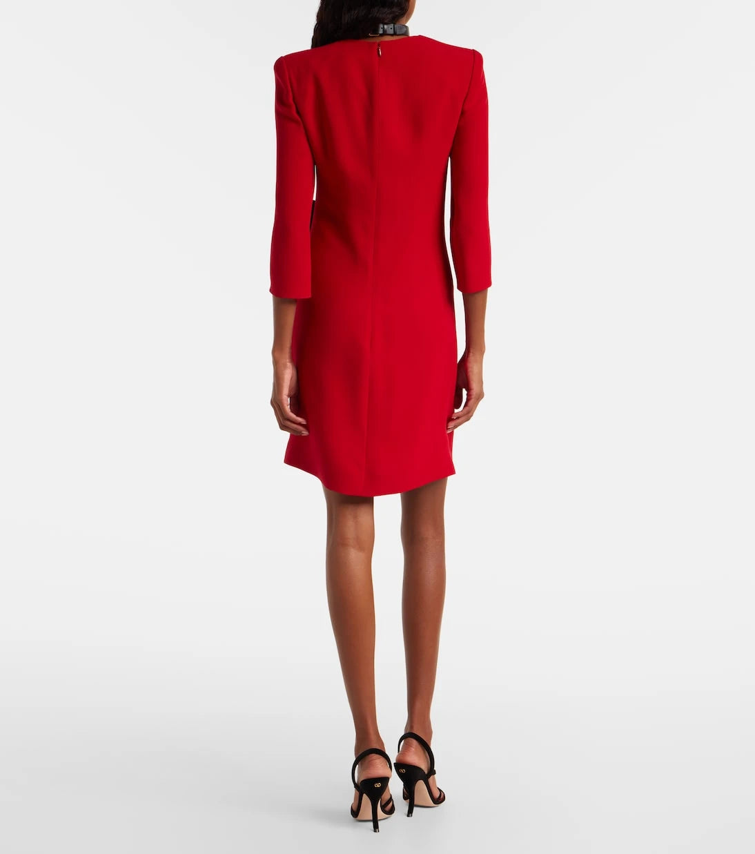 Valentino - Bow-detail silk minidress