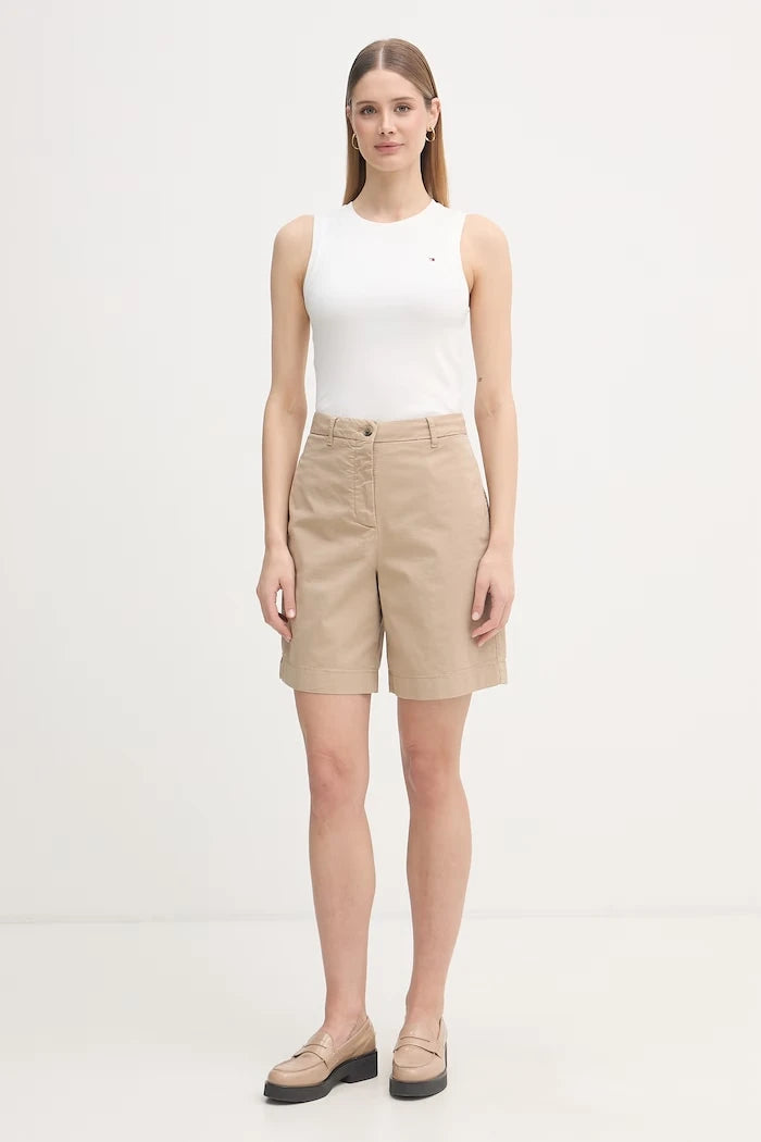 Tommy Hilfiger Kadın pamuklu chino şort