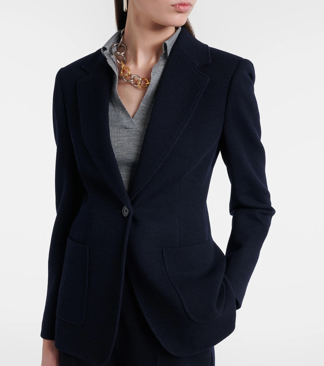Max Mara - Utilita virgin wool jersey blazer