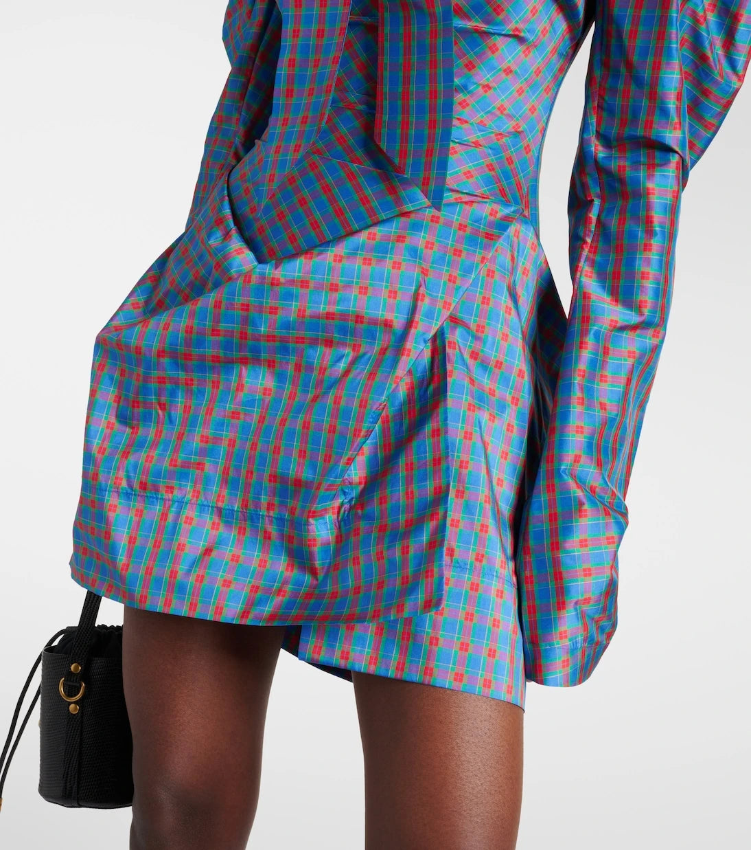 Vivienne Westwood - Bow-detail checked minidress