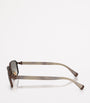 Brunello Cucinelli Titanium Rectangle Jarama Sunglasses