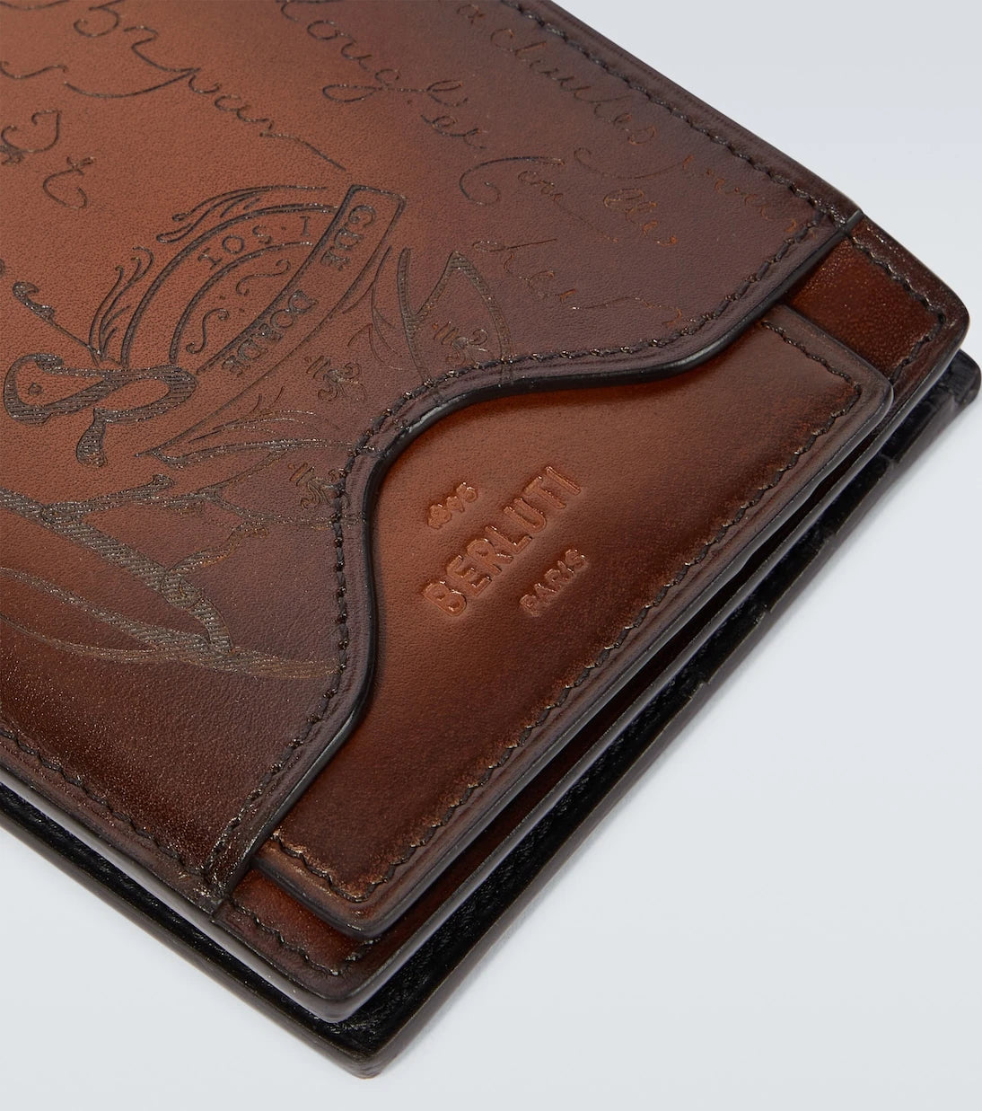 Berluti - Makore 2-in-1 Scritto leather Wallet