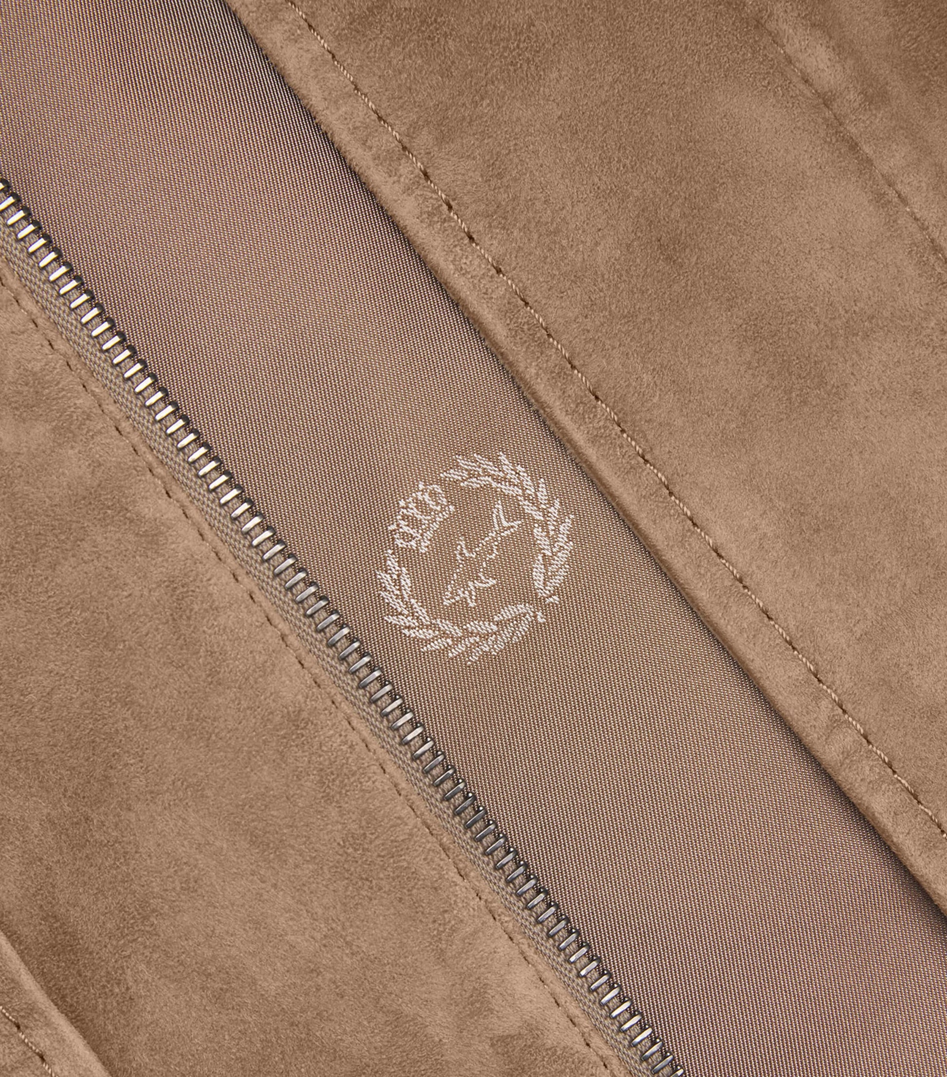 Paul & Shark Brown Aqualeather Suede Shacket