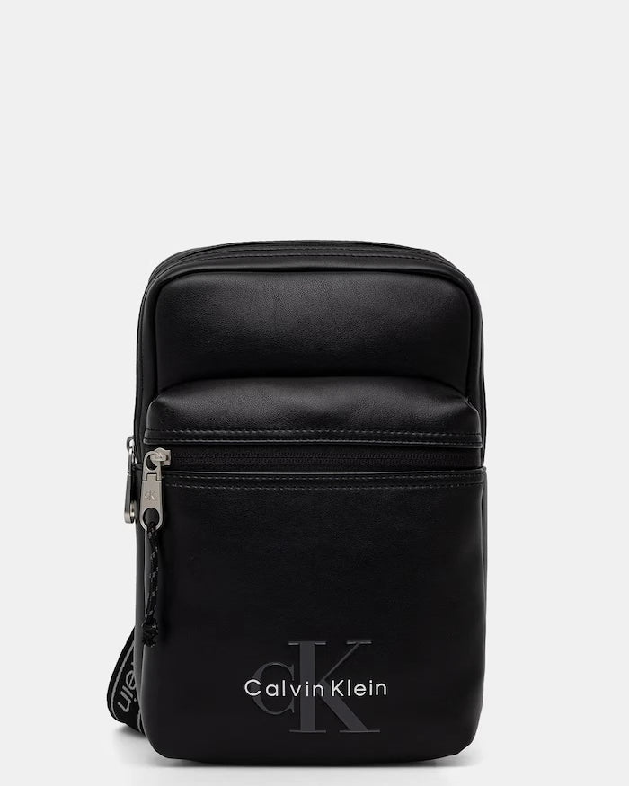 Calvin Klein erkek suni deri omuz çantası