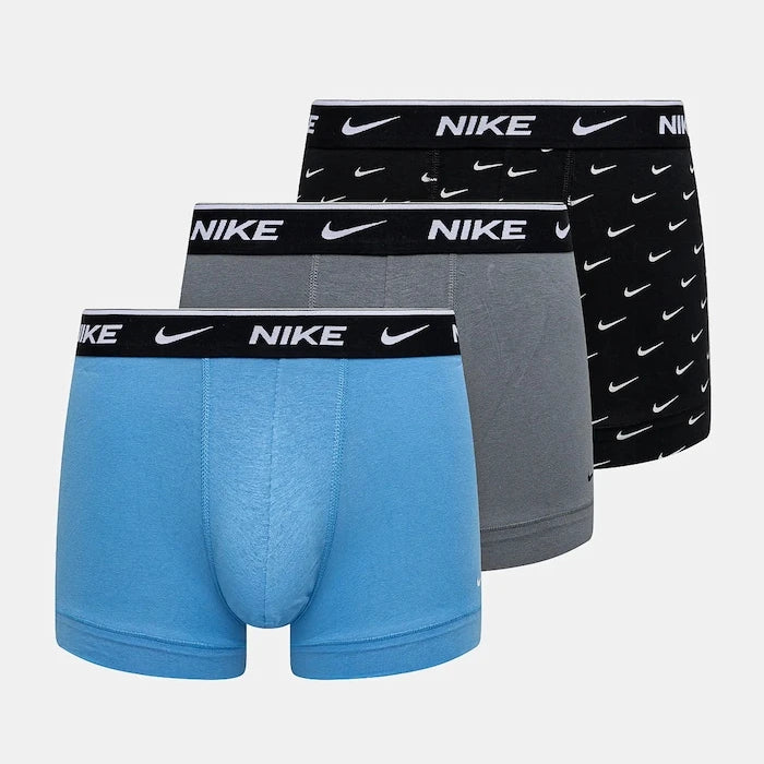 Nike pamuk ve elastanlı erkek dar boxer 3'lü paket