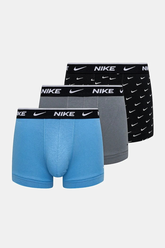 Nike pamuk ve elastanlı erkek dar boxer 3'lü paket