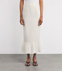 Posse Ivory Linen Matilda Midi Skirt