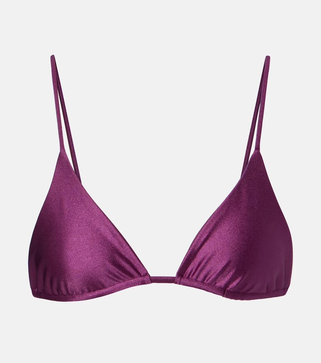 Jade Swim - Via metallic-effect bikini top