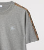 Burberry Cotton Check-Trim Slim T-Shirt