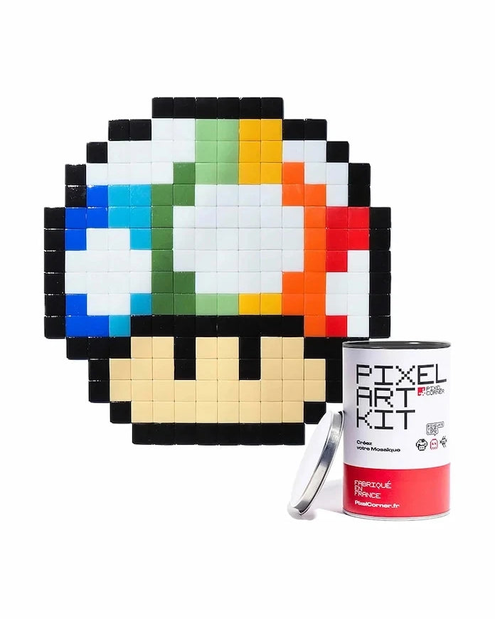 Pixel Corner Rainbow Shroom DIY Piksel Mozaik Seti