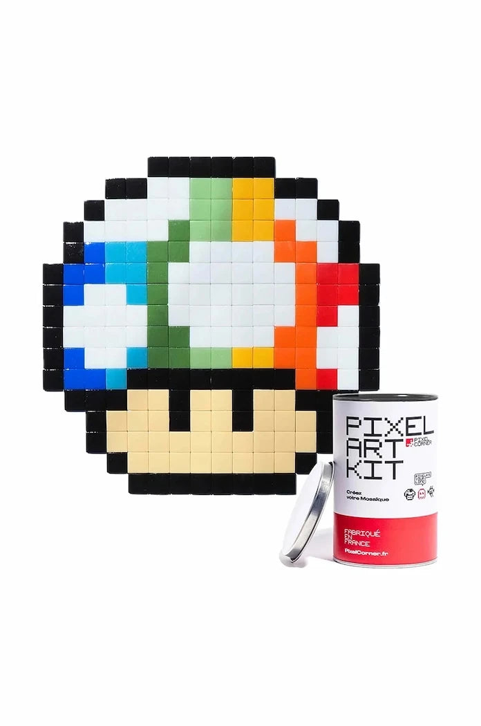 Pixel Corner Rainbow Shroom DIY Piksel Mozaik Seti