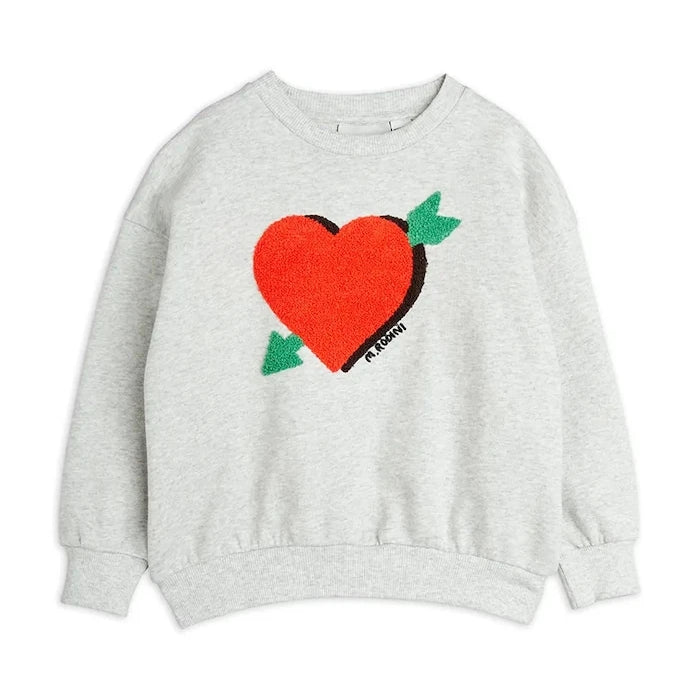 Mini Rodini Arrowed heart Çocuk Pamuklu Sweatshirt
