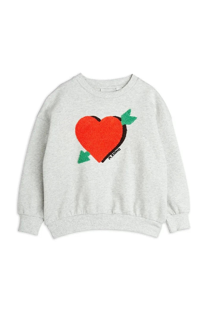 Mini Rodini Arrowed heart Çocuk Pamuklu Sweatshirt