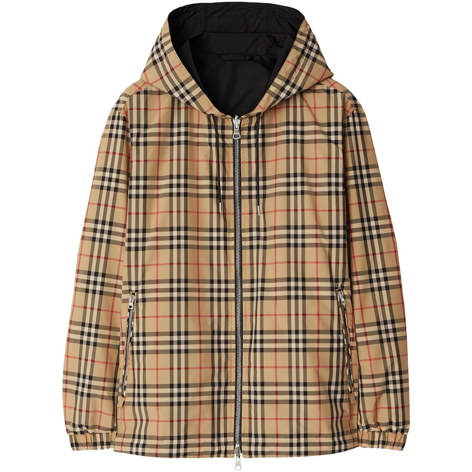 Burberry Beige Reversible Check Jacket