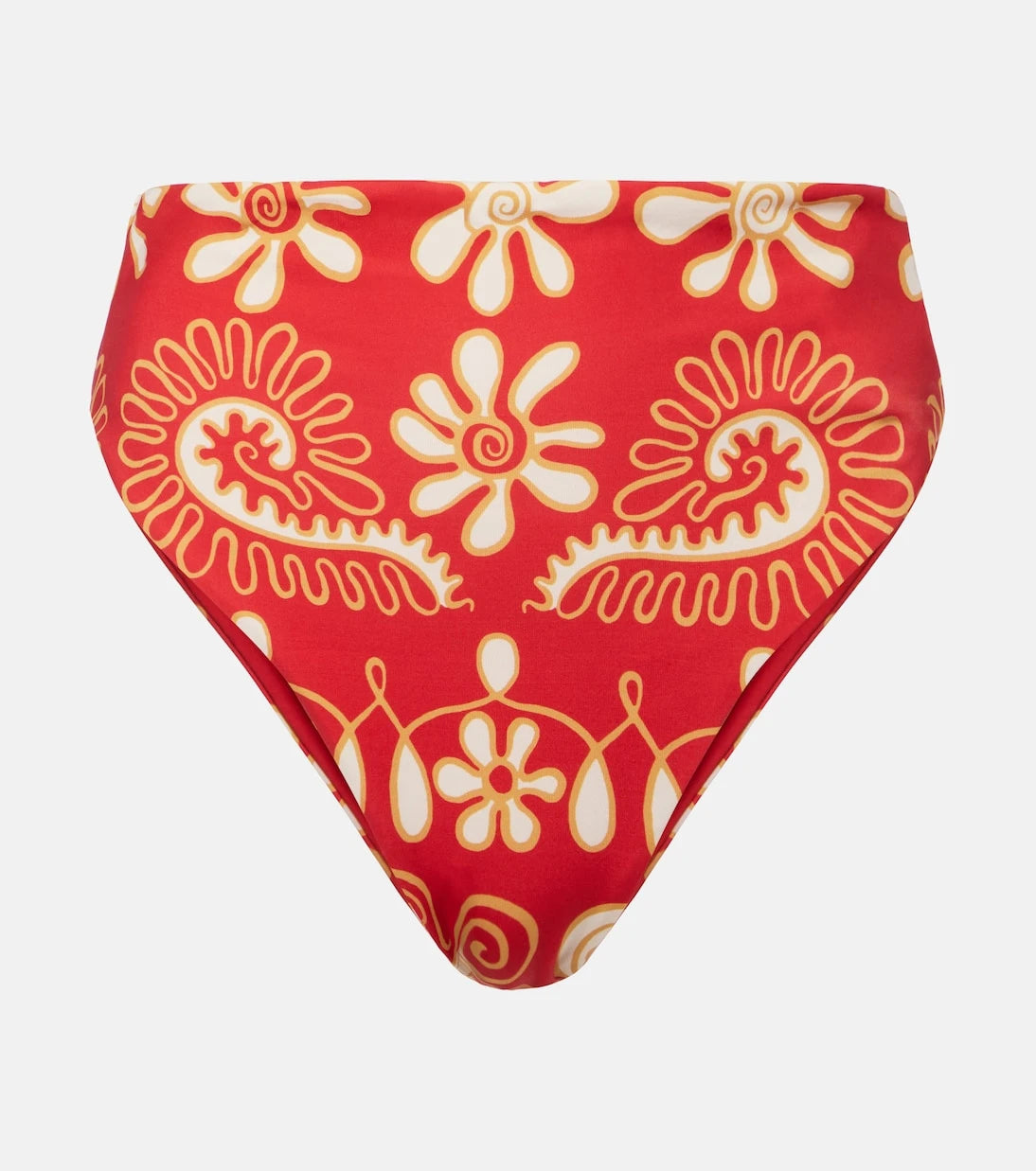 Cala de la Cruz - Lulu printed high-rise bikini bottoms