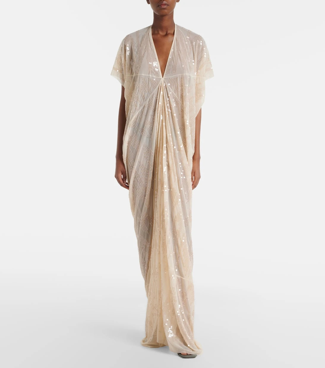Rick Owens - Lilies gathered sequined tulle gown