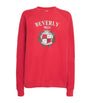 Sporty & Rich Red Beverly Hills Crest Sweatshirt